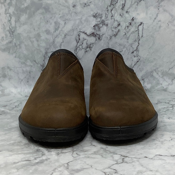 Blundstone Mens 13 Dark Brown Leather 2421 Original Clog Shoes Waterproof P37-2 - Picture 1 of 10